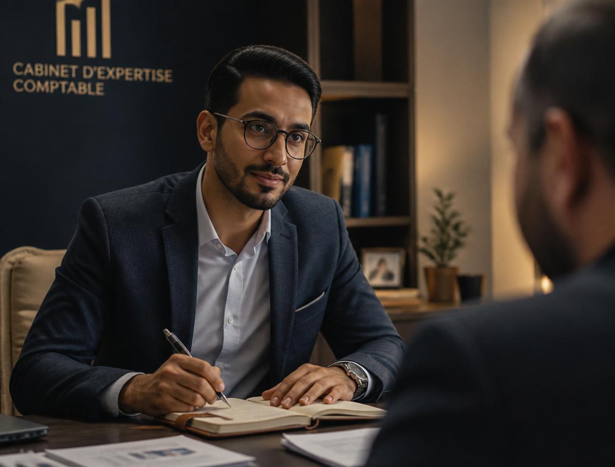Premier échange avec un comptable — écoute et prise de notes