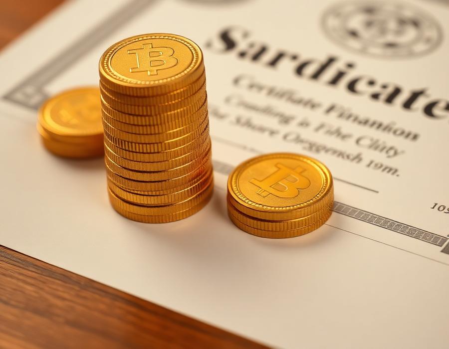 Pièces d'or symbolisant les dividendes distribués