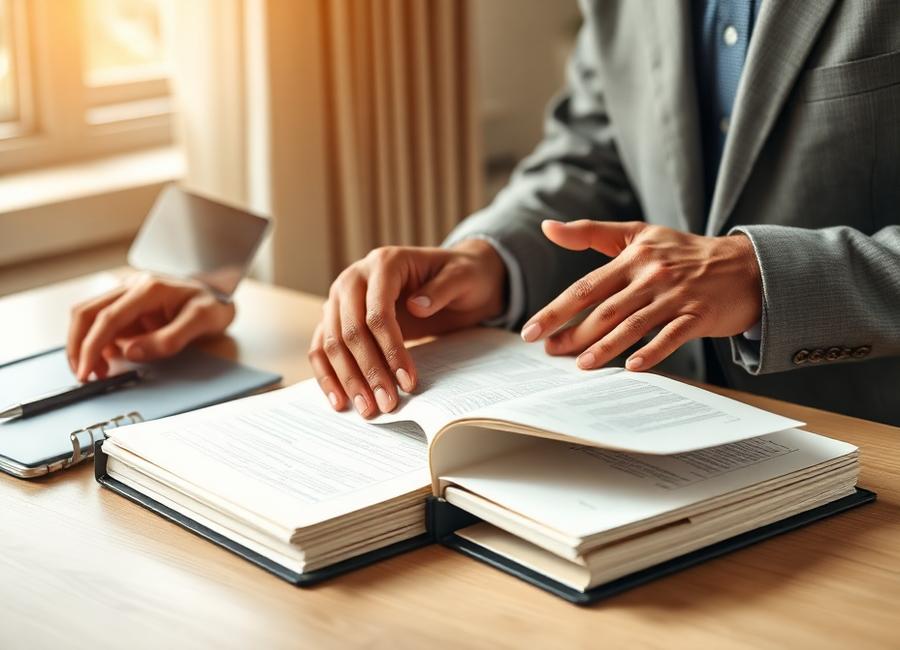 Conseiller examinant un cahier des charges sectoriel en Tunisie