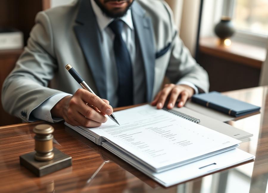Professionnel vérifiant un dossier soumis à autorisation préalable en Tunisie