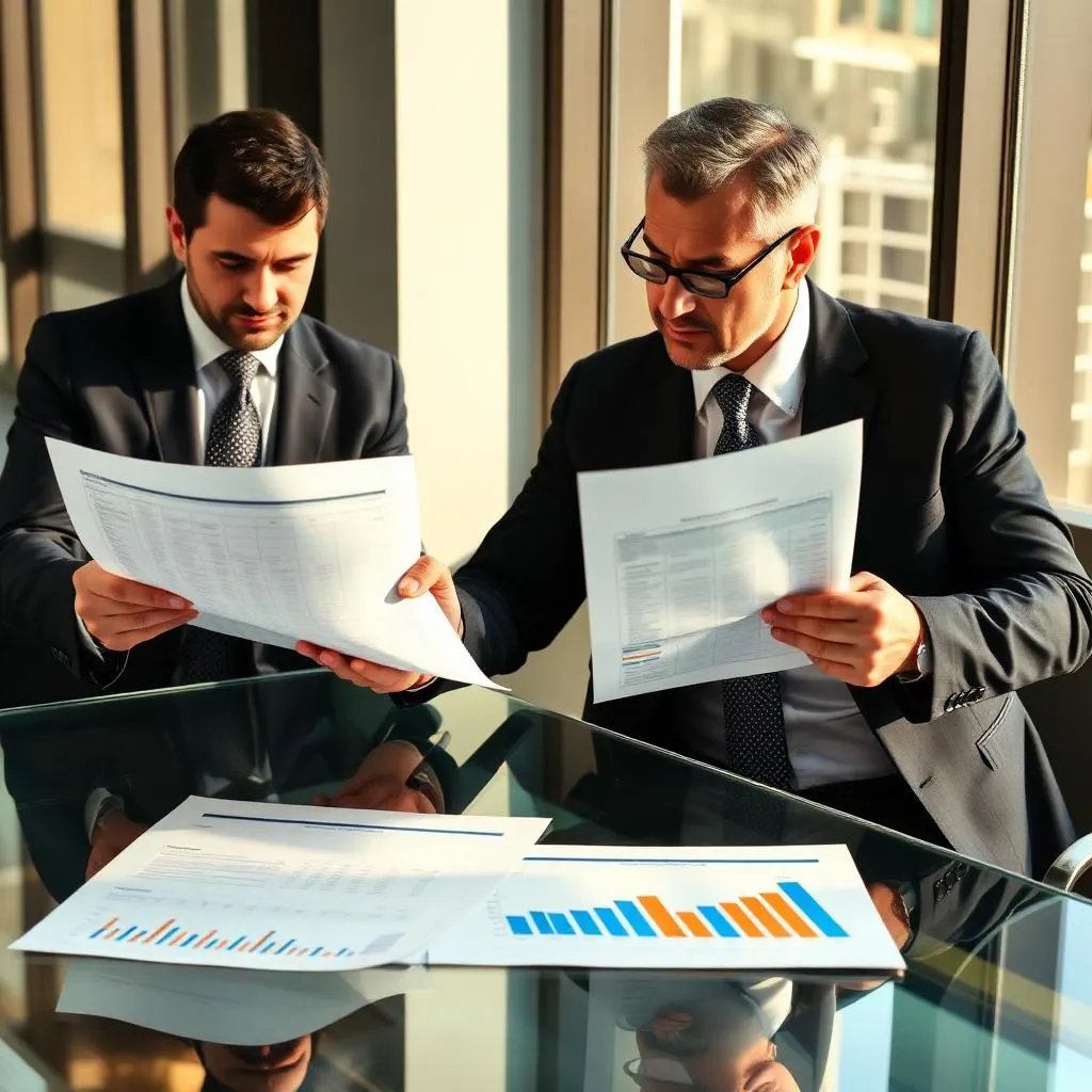 Investisseurs analysant la structure du capital