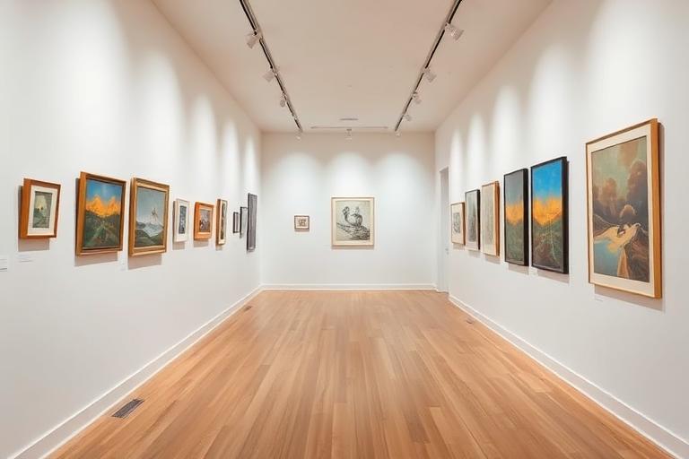 Galerie d’art contemporaine avec expositions